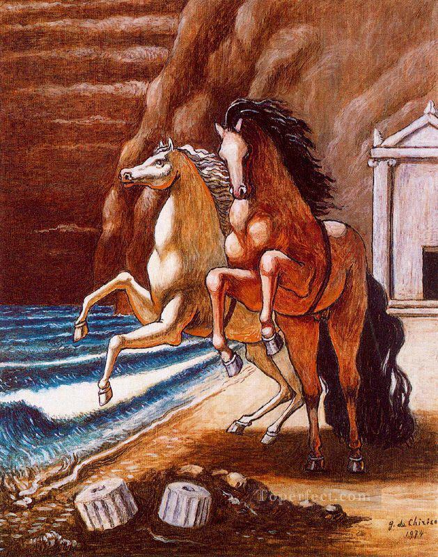 los caballos de apolo 1974 Giorgio de Chirico Surrealismo metafísico Pintura al óleo